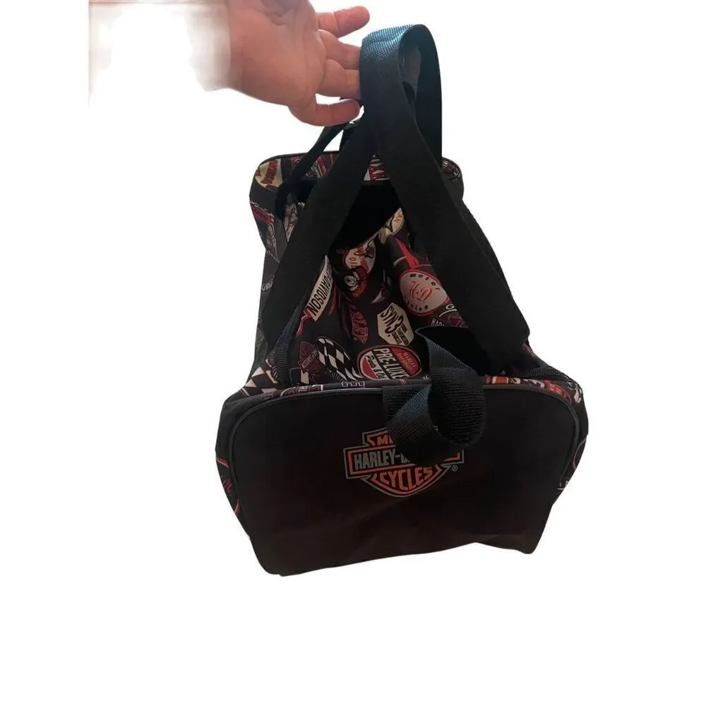 Harley Davidson Unisex Adjustable Strap Motorcycle Logos Travel Duffle Bag